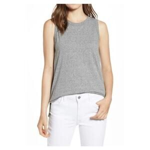 Current Elliott The Muscle Tee Heather Gray 0 XS